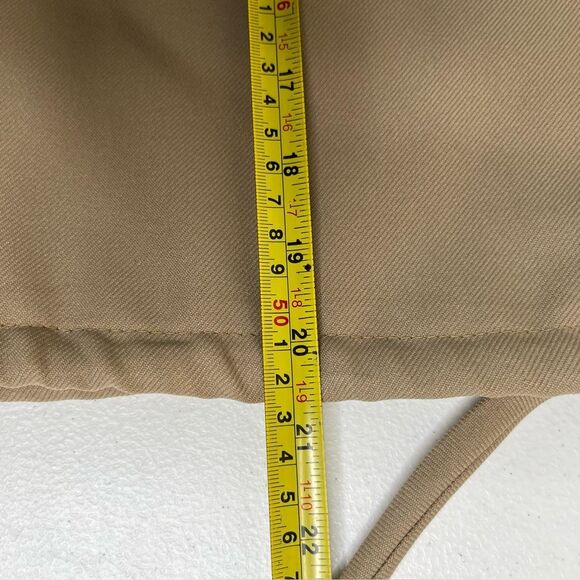 Vintage 70s Jerell of Texas Tan Sleeveless Jumpsuit Jacket Floral Braid Women 5 - Picture 14 of 16